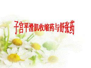 29 子宫平滑肌收缩药与舒张药.ppt.ppt