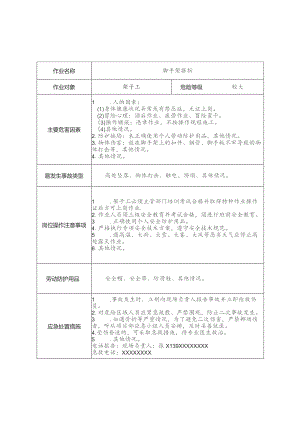 架子工安全操作规程清单.docx