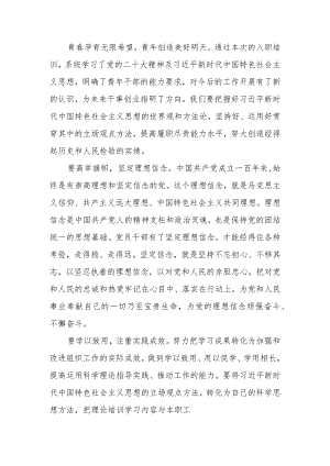 年轻干部学习培训感悟.docx