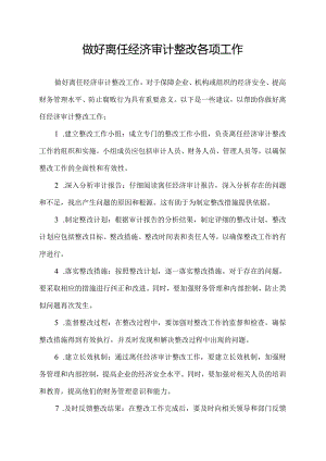 做好离任经济审计整改各项工作.docx