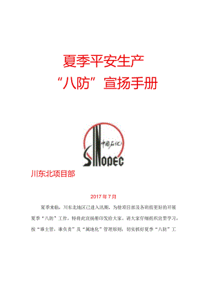 夏季安全生产“八防”宣传手册.docx