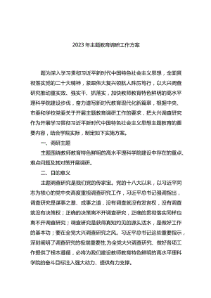 2023年主题教育调研工作方案.docx