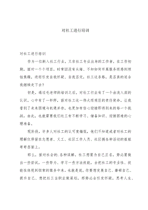 对社工进行培训.docx