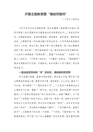 乡镇街道企事业单位2023年主题教育学习心得体会研讨汇报材料.docx