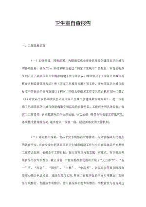 卫生室自查报告.docx