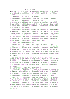 2023年党建工作计划.docx