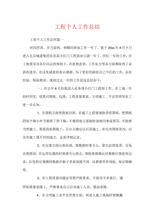 工程个人工作总结.docx