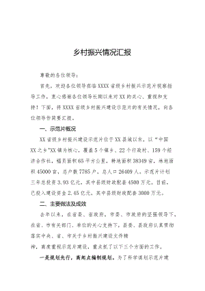 乡村振兴情况汇报.docx