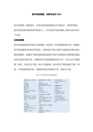 肺不张的病因、诊断与治疗2024.docx