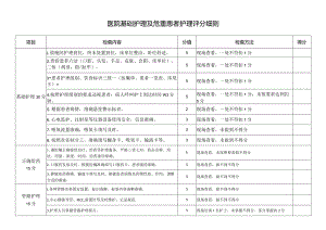 医院基础护理及危重患者护理评分细则.docx