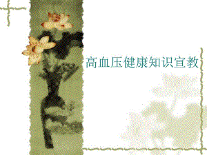 高血压健康知识宣教.ppt