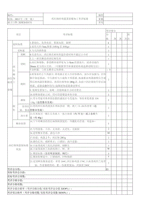 西红柿炒鸡蛋菜套餐加工考核评价标准.docx