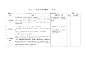 手术室护理考核指标.docx