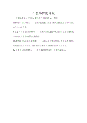 医院不良事件的分级.docx