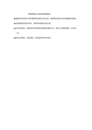 项目职责分工材料员岗位职责.docx