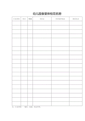 幼儿园食堂体检花名册.docx