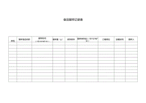 食品留样记录表.docx