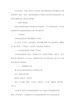 学校心理危机干预应急方案.docx