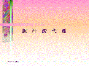 胆汁酸代谢（精品PPT） .ppt