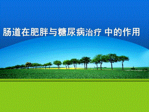 肠道激素在肥胖与糖尿病中的作用.ppt