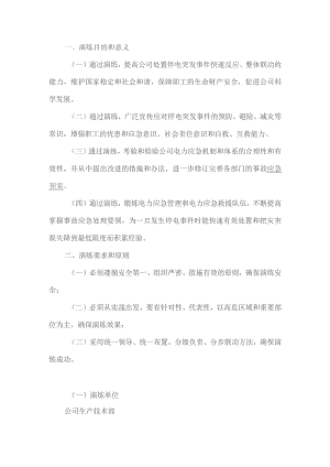 公司停电应急演练方案.docx