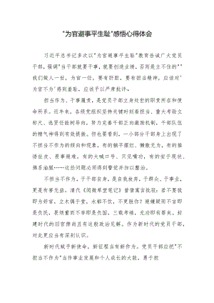 “为官避事平生耻”感悟心得体会.docx