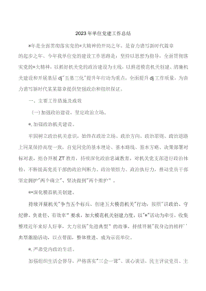 2023年单位党建总结.docx