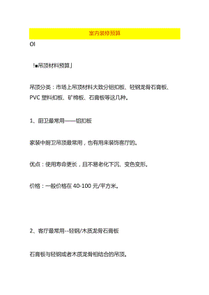 室内装修预算.docx