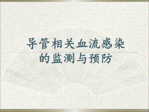 导管相关血流感染的监测与预防.ppt