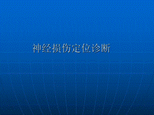 神经损伤定位诊断.ppt