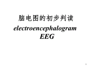 脑电图的初步判断.ppt