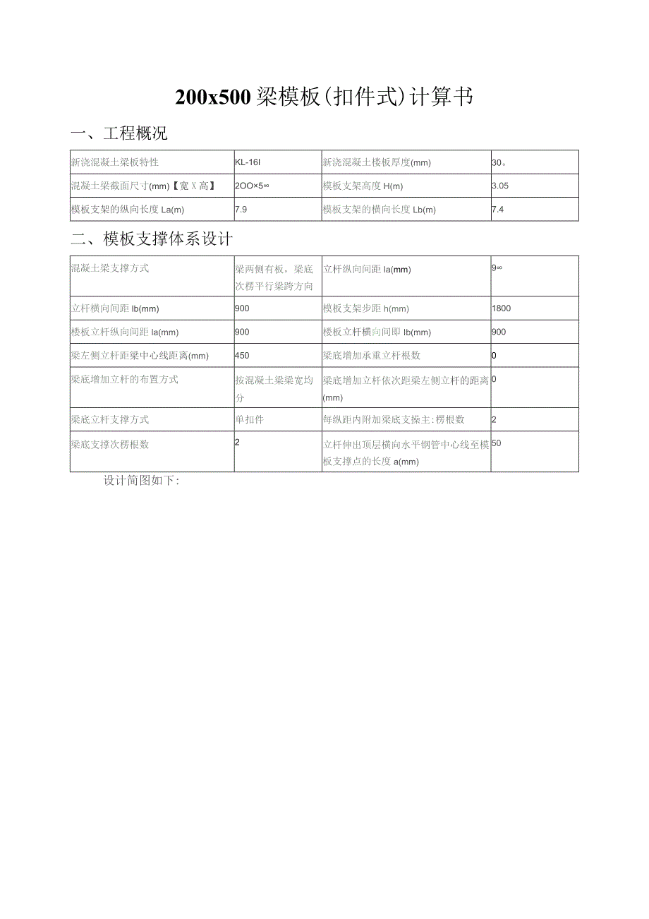 200x500梁模板(扣件式)计算书.docx_第1页