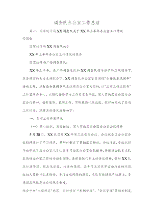 调查队办公室工作总结精选范文.docx
