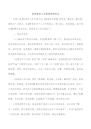 街道教育工作典型经验亮点.docx