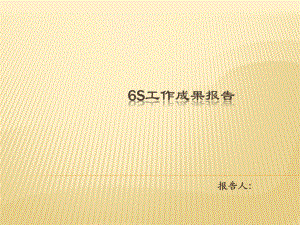 6S成果报告.ppt