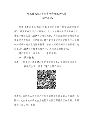 青云谱区2023年春节期间房地产促销活动申报指南.docx
