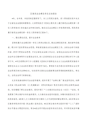 区推进法治建设责任总结报告.docx