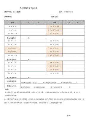 33.人流量测量统计表.docx