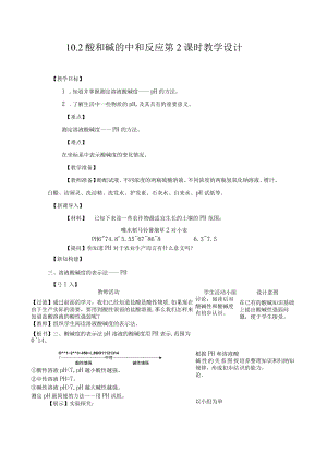 酸和碱的中和反应时教学设计.docx