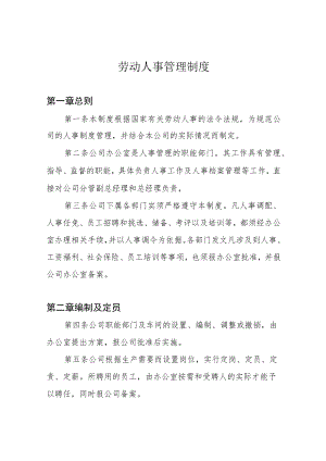 劳动人事管理制度.docx