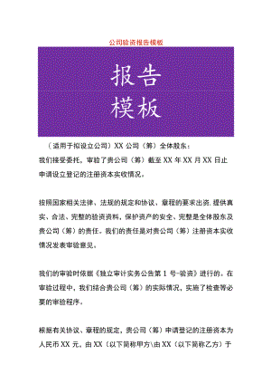 公司验资报告模板.docx