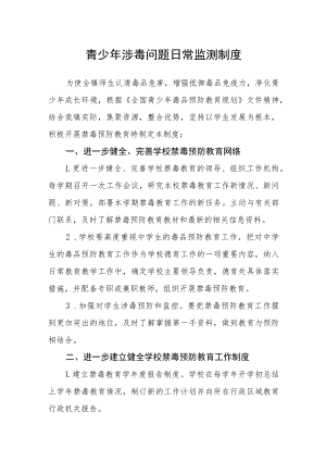 青少年涉毒问题日常监测制度.docx