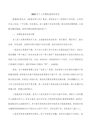 2023年个人对照检查材料发言.docx