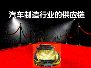 汽车制造行业的供应链.ppt
