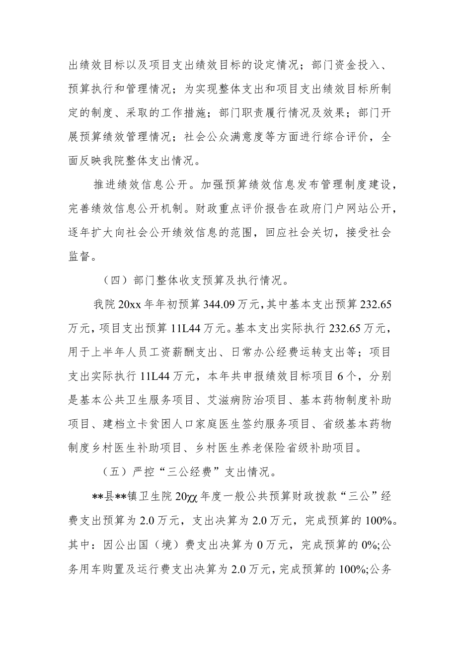 卫生院项目绩效评价报告.docx_第3页