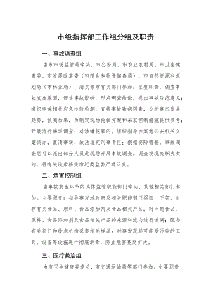 市级指挥部工作组分组及职责.docx