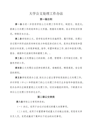 大学公文处理工作办法.docx