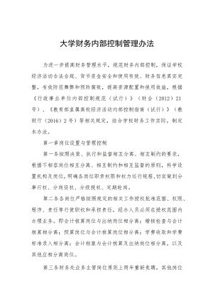 大学财务内部控制管理办法.docx