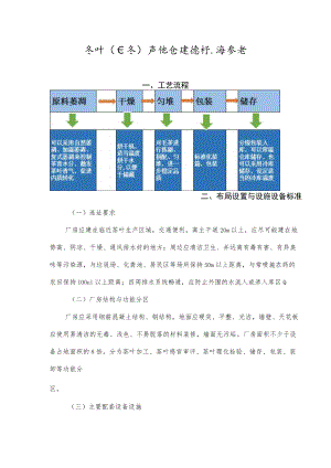 茶叶（白茶）产地仓建设标准参考.docx