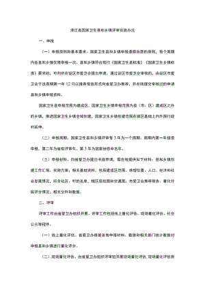 浙江省国家卫生县和乡镇评审实施办法.docx